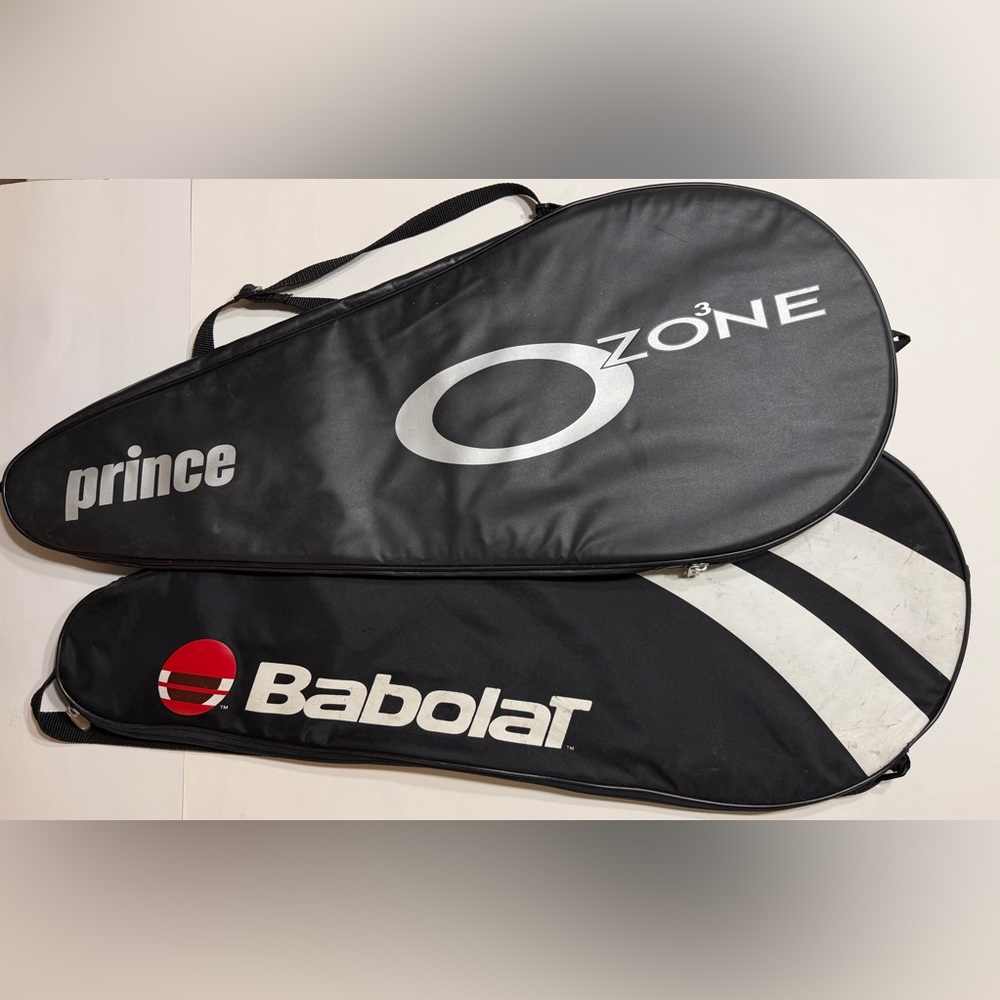 Lot of 2 Tennis Racket Carry Cases Bags Babolat & Prince O3 Ozone
